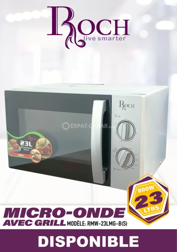 MICRO ONDE ROCH 23LITRES GRIS RMW23LMGBS