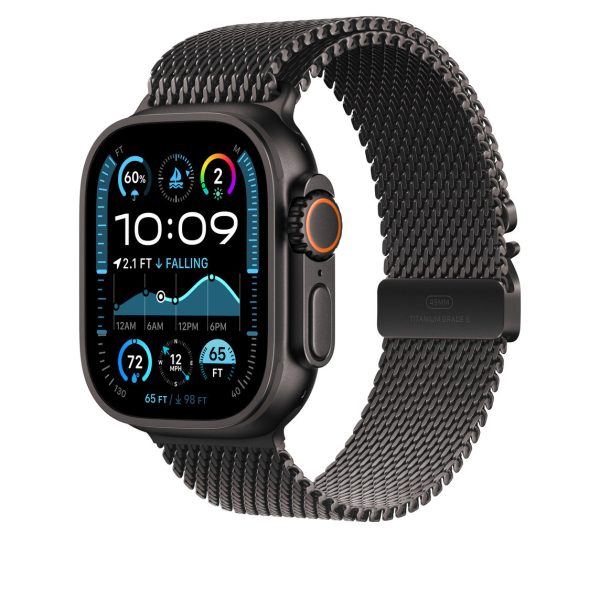 Apple Watch ultra black milanese loop