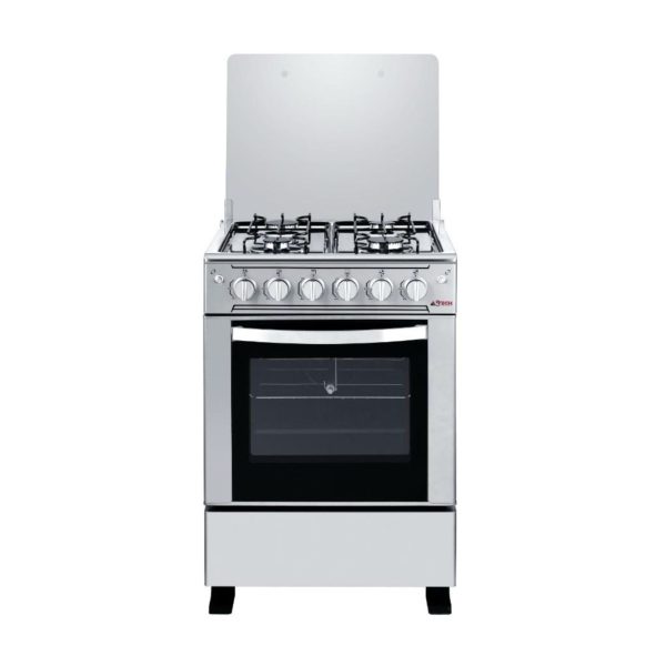 CUISINIERE ASTECH 4FEUX  AVEC FOUR A GAZ CSi60MS