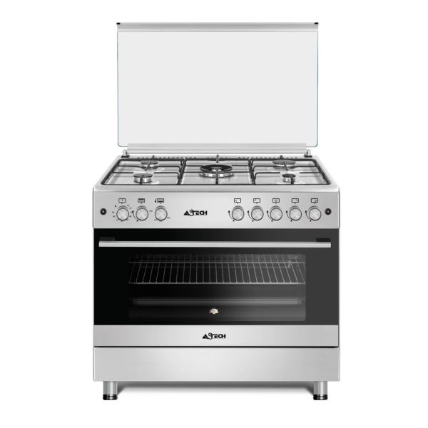 CUISINIERE ASTECH A GAZ AVEC FOUR  INOX CK92CRM