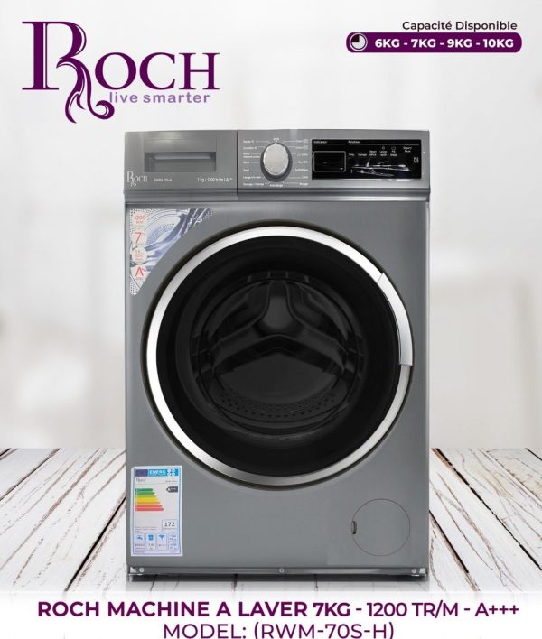 MACHINE A LAVER ROCH 7KG A+++ GRIS RWM70SH