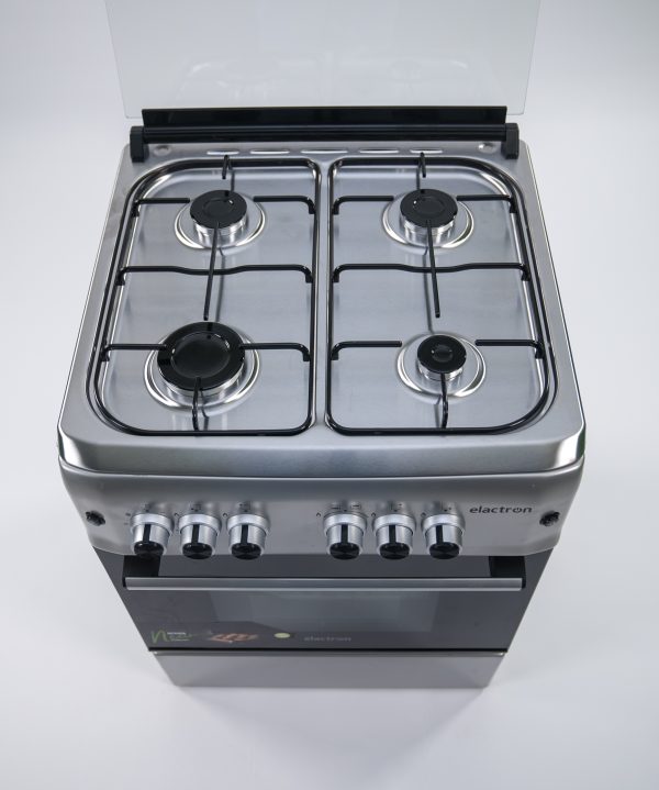 CUISINIERE ELACTRON 4FEUX SEMI INOX EL5757