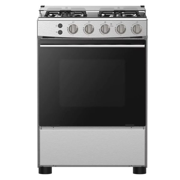CUISINIERE HISENSE 4FEUX A GAZ INOX HFG60121X