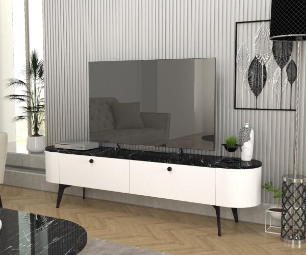 TABLE TELEVISEUR ORIENT STAND BLANCI T103