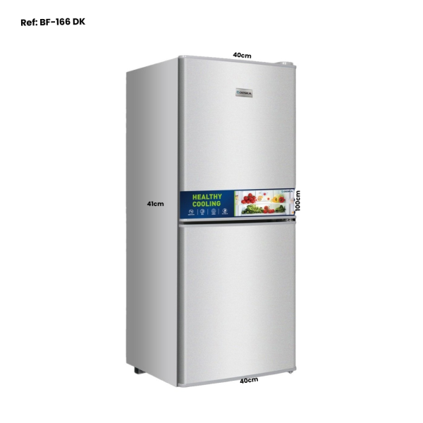 REFRIGERATEUR DESKA COMBINE GRIS BF166DKG