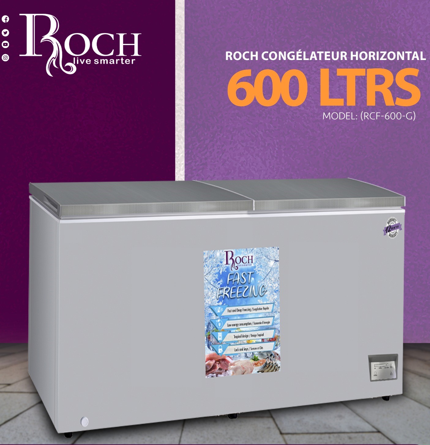 CONGELATEUR ROCH 600LITRES