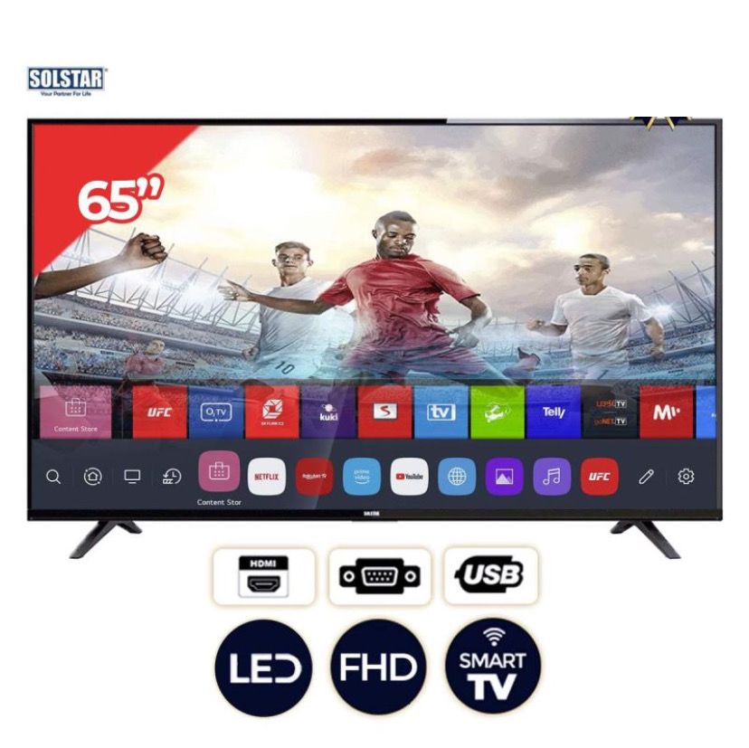 TELEVISEUR SOLSTAR 65"' SMART ANDROID