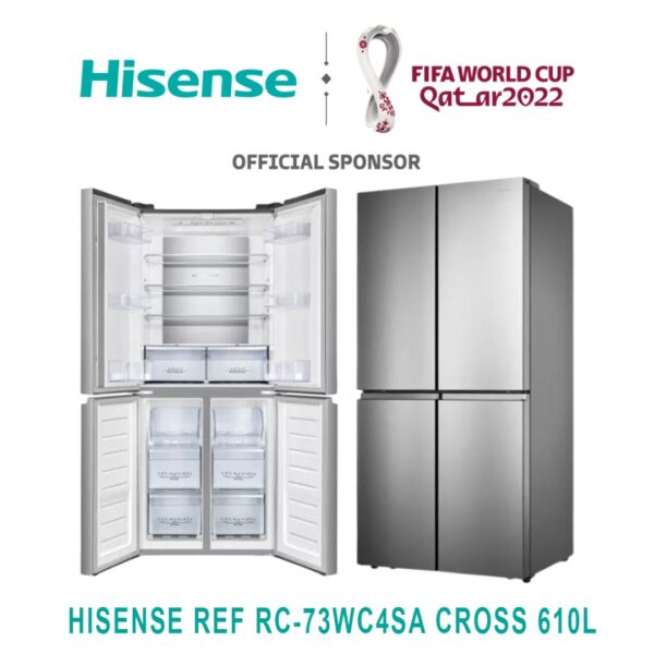REFRIGERATEUR HISENSE SIDE BY SIDE CROSS RC73WC4SA